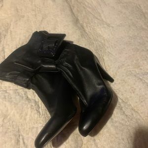 Jessica Simpson Black leather boots